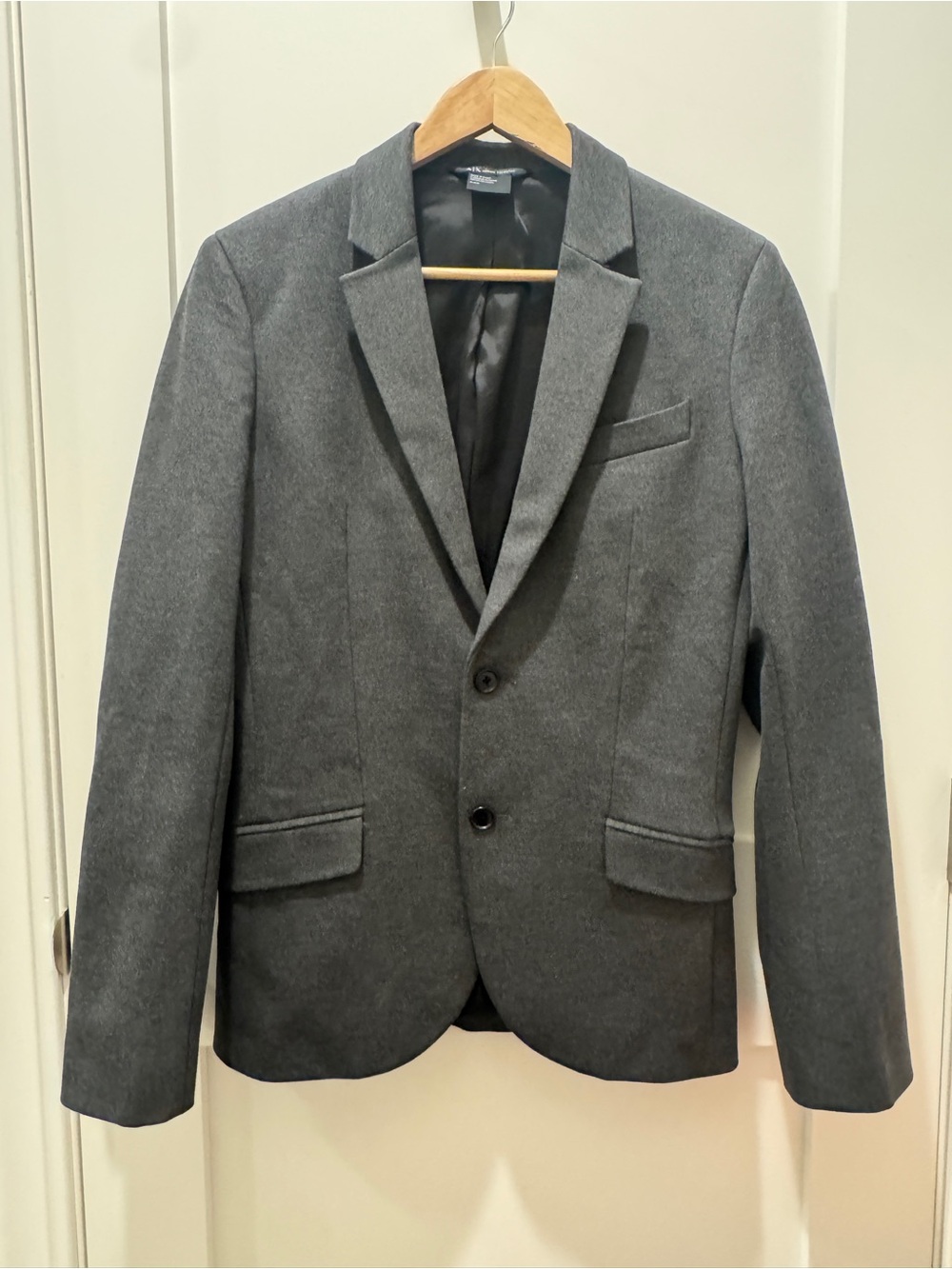 Armani Exchange Gray Women's Two-Button Blazer Jacket S